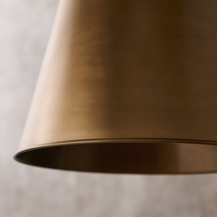 Stowe Metal Pendant Light - Gold - Laura James