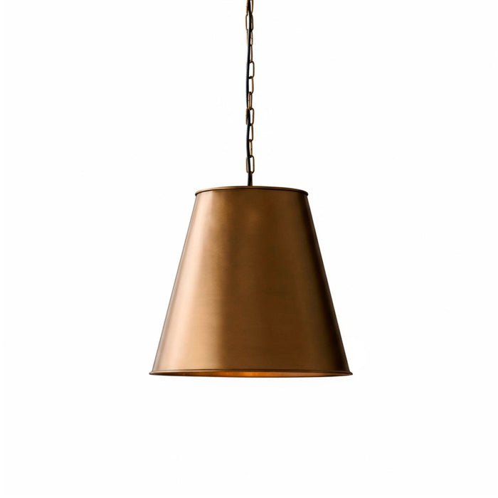 Stowe Metal Pendant Light - Gold - Laura James