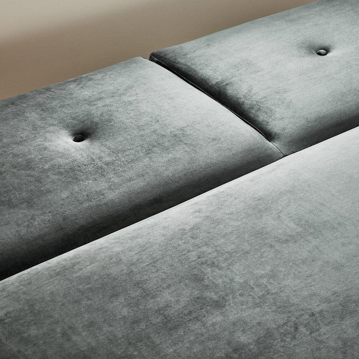 Outlet - Tamsin click clack sofa bed - grey velvet - Laura James