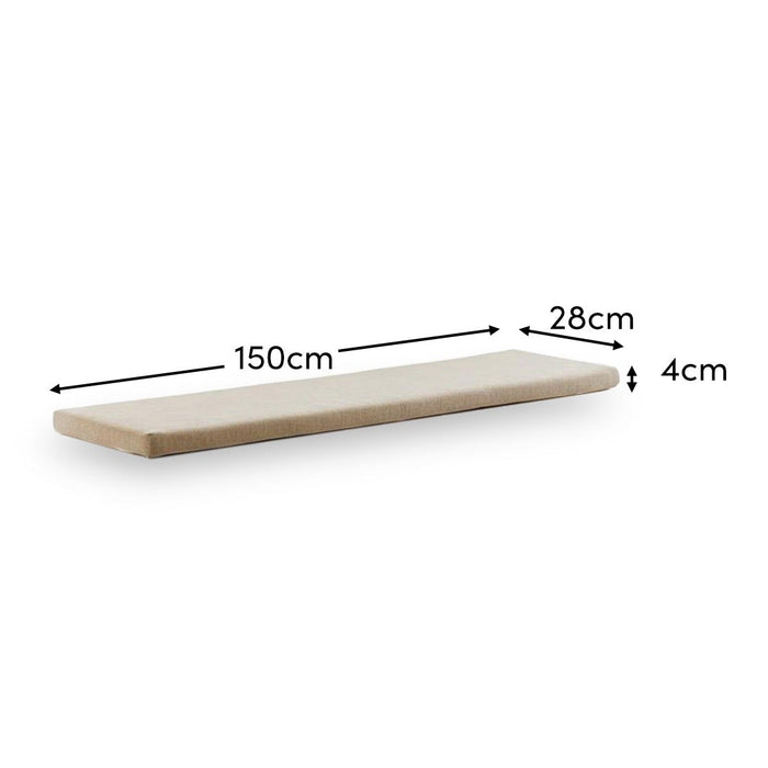 Tilly 150cm Bench Cushion - Mink Taupe - Laura James