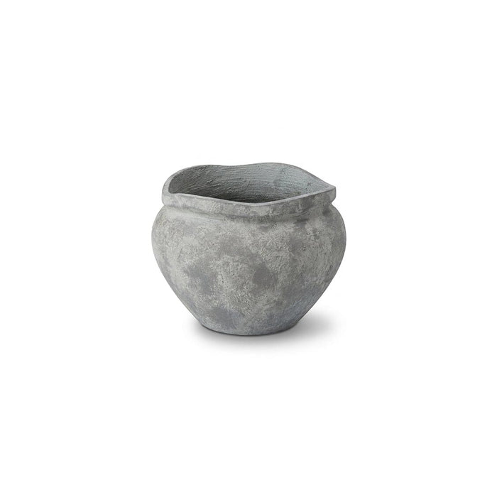 Outlet - Tomar Fiber Cement 29.5cm Wide Garden Planter - Rustic Grey