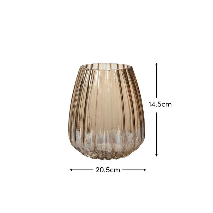 Veneto glass vase - 21cm - Laura James