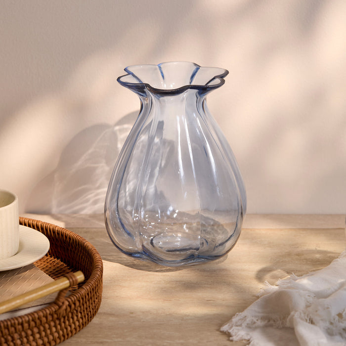Verona_20cm_Glass_Vase_Cornflower_Blue-1 - Laura James