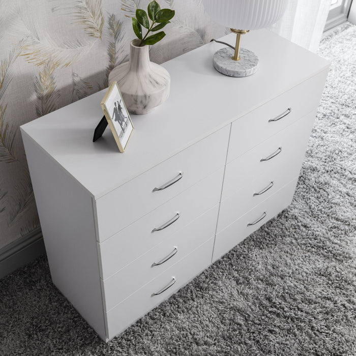 Outlet - Essie chest of drawers - 8 drawer - white - Laura James