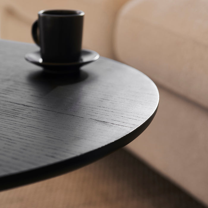 Willow  Black Oval Coffee Table - Laura James