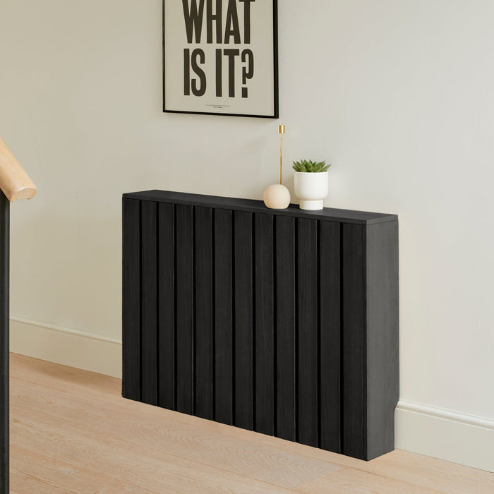 Willow Medium Radiator Cover - Black Oak