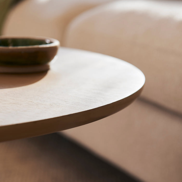 Willow Pale Oak Oval Coffee Table - Laura James