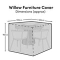 Outlet - Willow Round Table 4-6 Seater Furniture Cover 210x210x90cm