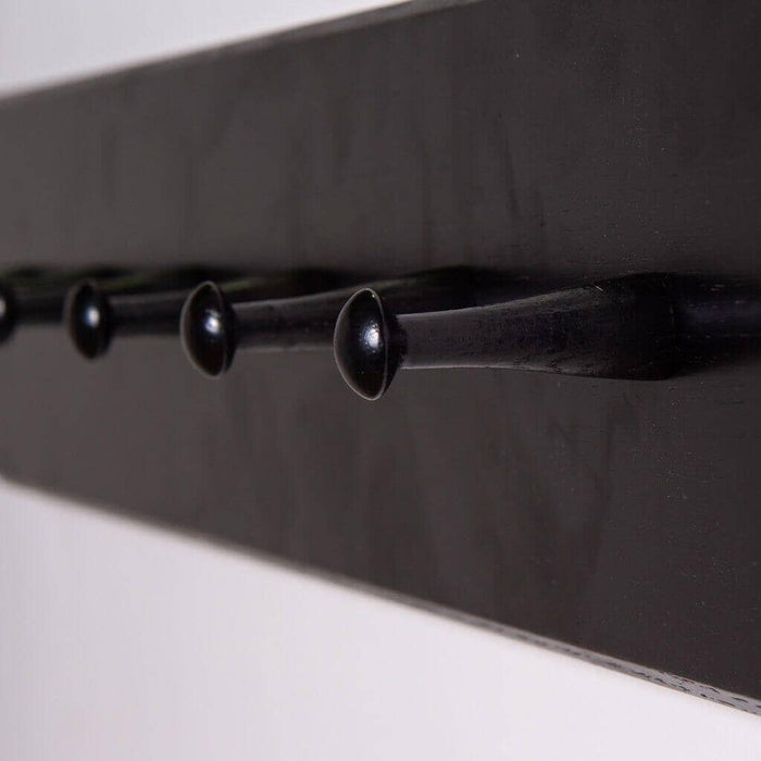 Willow Wooden Coat Rack - Black - Laura James