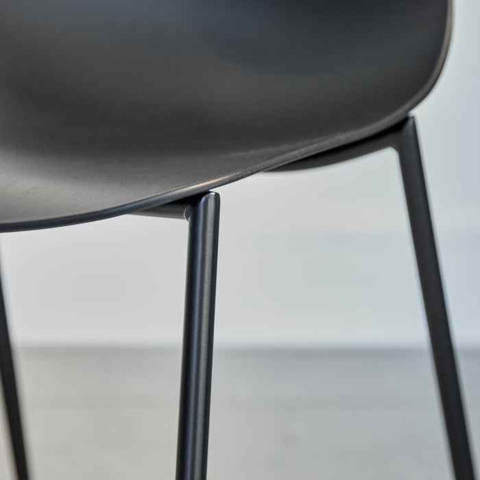 Wren Dining Chair - Set of 4 - Black - Laura James