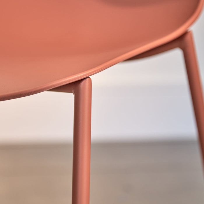 Wren Dining Chair - Set of 2 - Burnt Orange - Laura James
