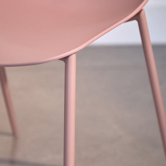 Wren Dining Chair - Set of 4 - Dusty Pink - Laura James