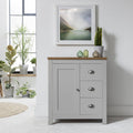 OUTLET - Bampton Sideboard 1 Door Grey - Laura James