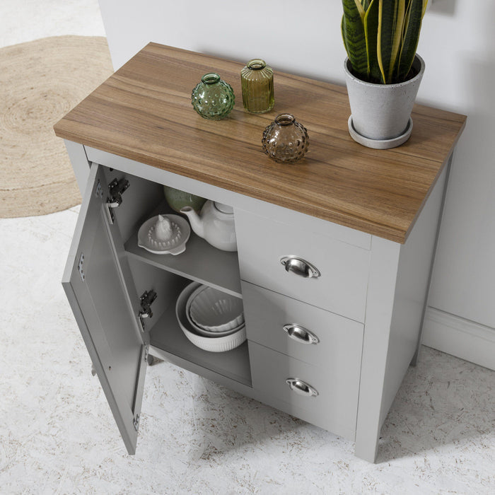 OUTLET - Bampton Sideboard 1 Door Grey - Laura James