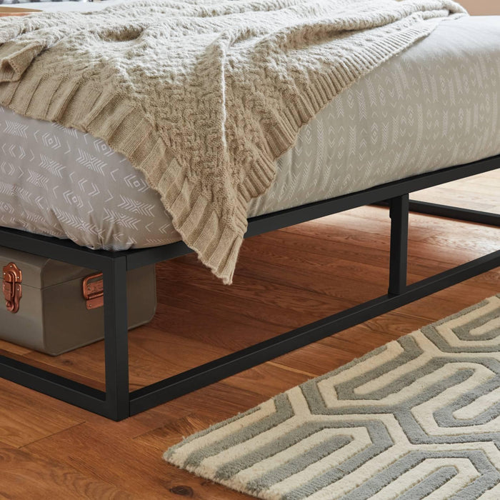OUTLET-Indy Metal Platform bed King Black - Laura James