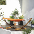 Lulu hammock - acacia wood - orange - Laura James