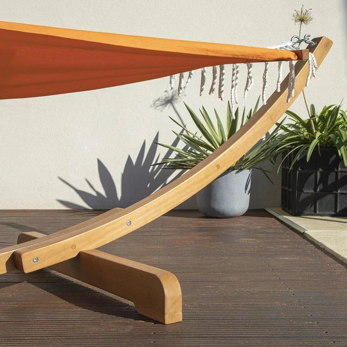 Lulu hammock - acacia wood - orange - Laura James