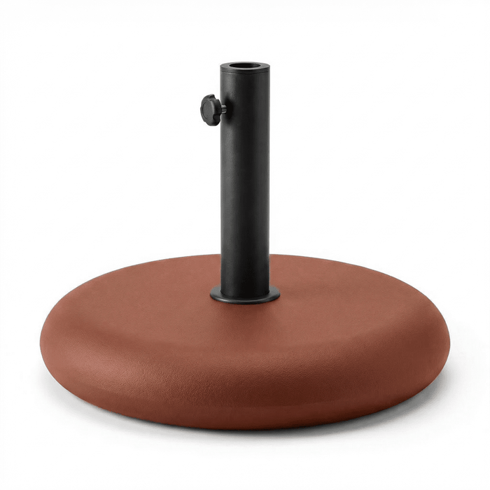 Parasol Base 25kg - Red Concrete