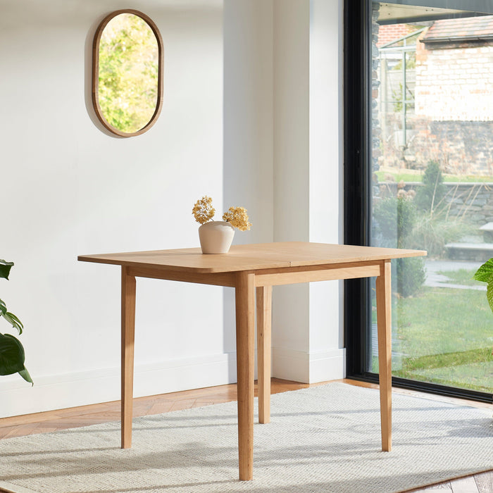 Paul Whitewash Oak Extending Dining Table - Small
