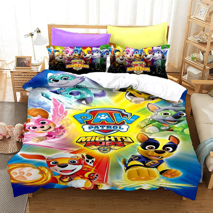 Paw Patrol mighty pups Bedding Set Quilt Cover Without Filler