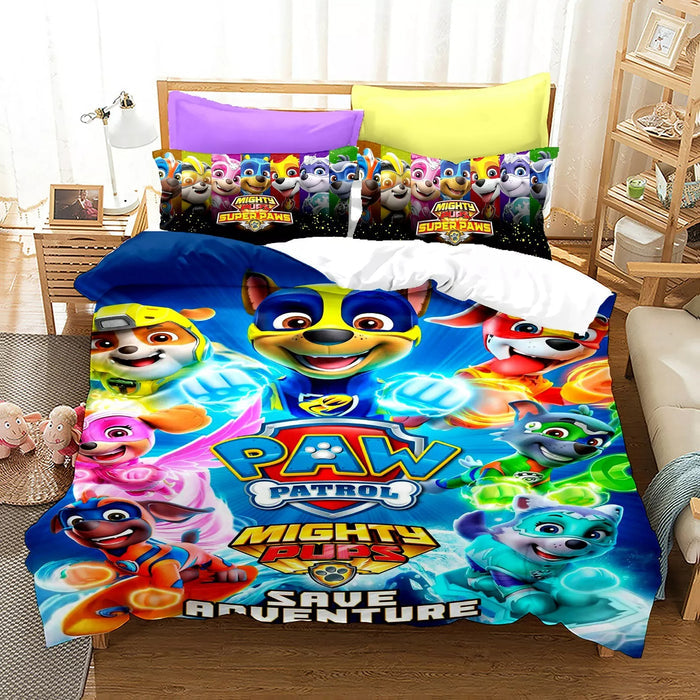 Paw Patrol mighty pups Bedding Set Quilt Cover Without Filler