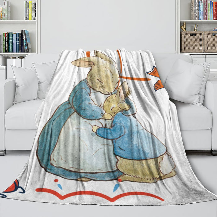Peter Rabbit Blanket Flannel Throw Room Decoration