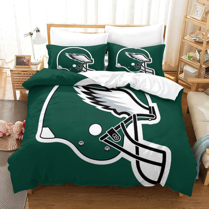 Philadelphia Eagles Duvet Cover Kids Bedding Set Without Filler