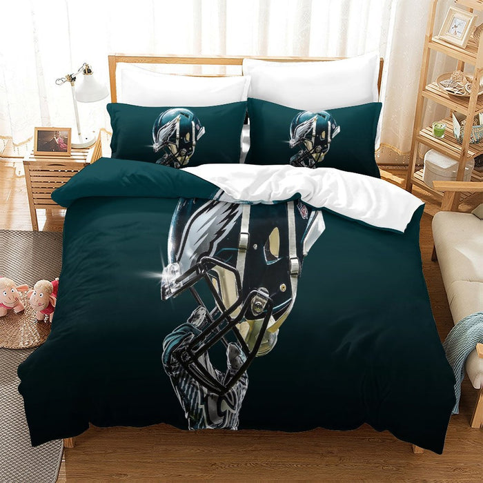 Philadelphia Eagles Duvet Cover Kids Bedding Set Without Filler