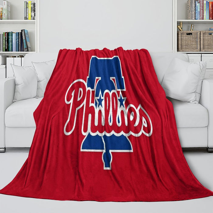 Philadelphia Phillies Blanket Flannel Throw Room Decoration