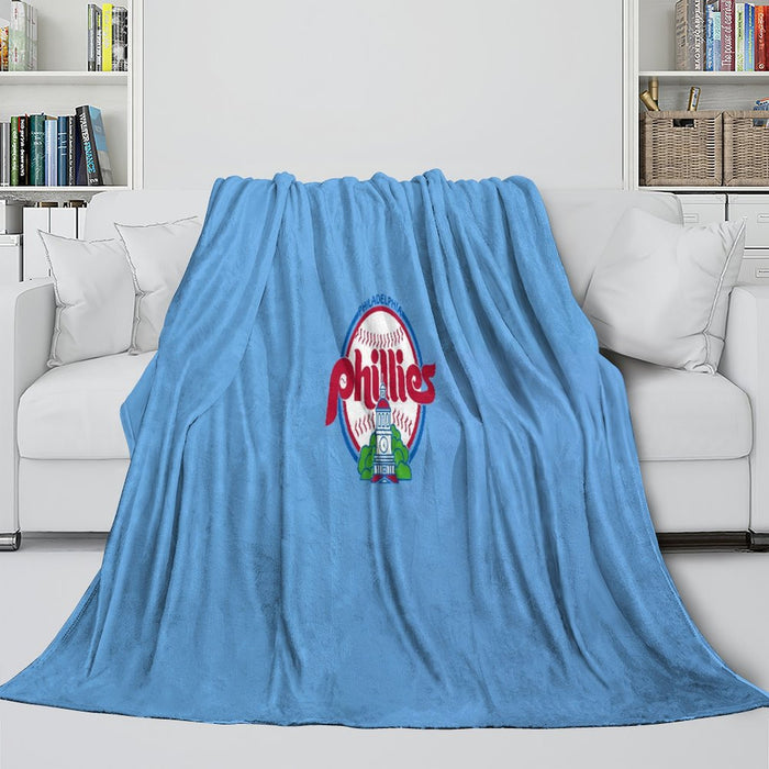 Philadelphia Phillies Blanket Flannel Throw Room Decoration