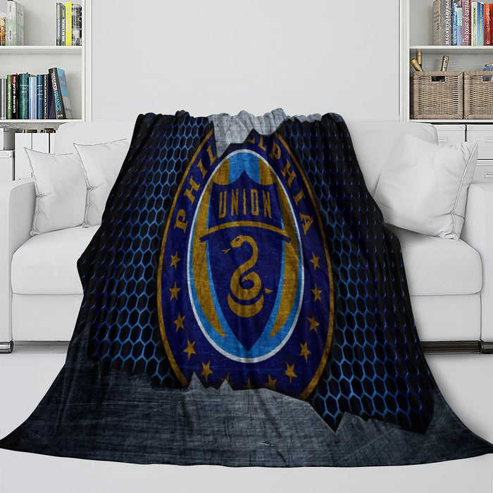 Philadelphia Union Blanket Flannel Fleece Throw Room Decoration