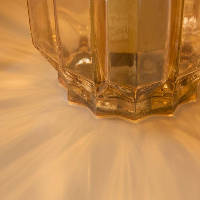 Pimlico 20cm Glass Lamp - Champagne - Laura James