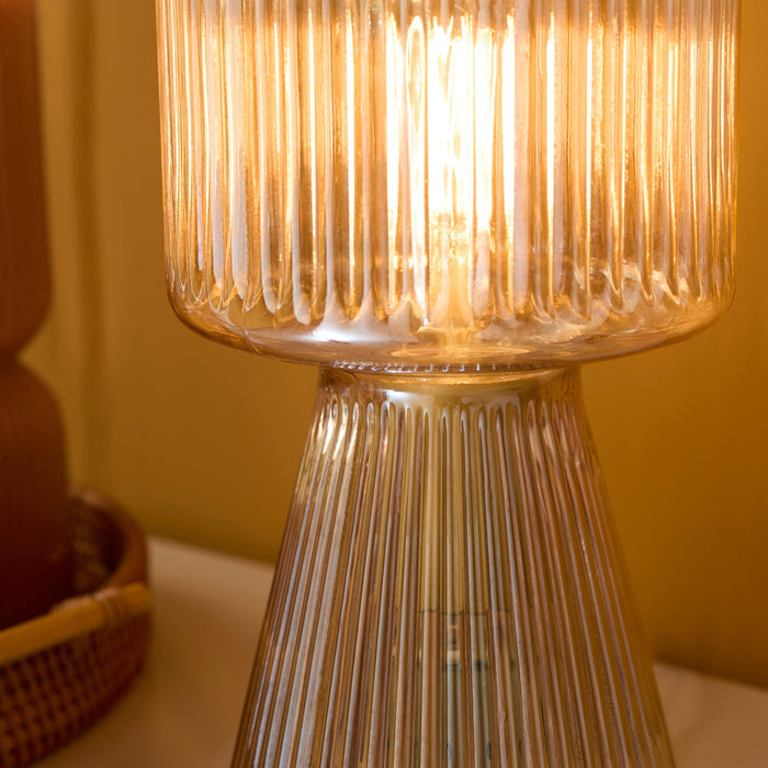 Pimlico 31cm Glass Lamp - Champagne - Laura James