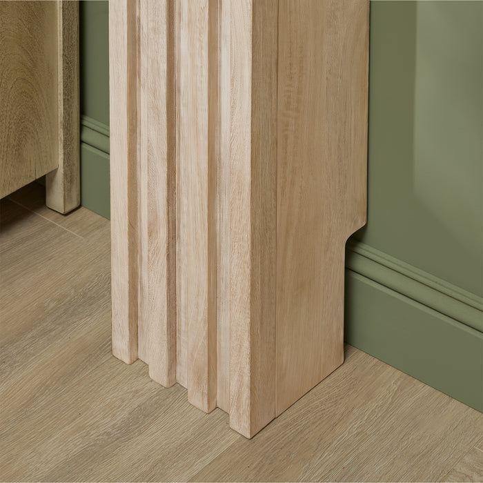 Piper 120cm Fireplace Surround - Chalked Mango Wood - Laura James