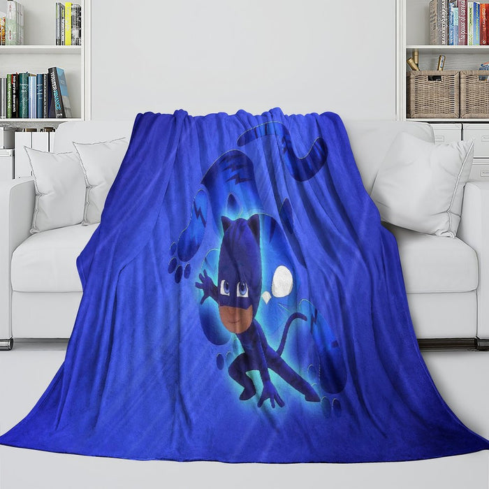 PJ Masks Blanket Kids Flannel Throw Room Decoration