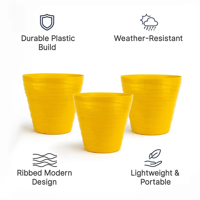 Plastic Matrix Pots - (Set of 3) Plastic Pot Urban Plant