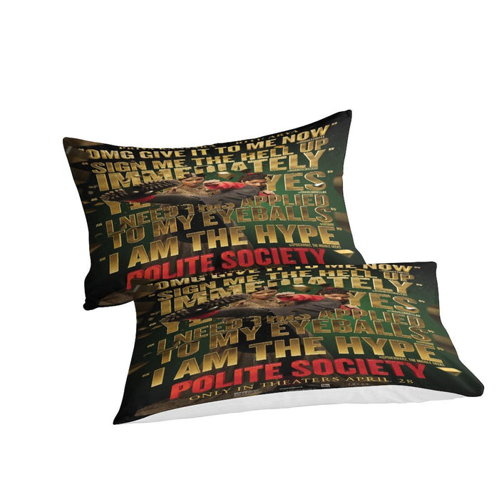 Polite Society Bedding Set Pattern Quilt Cover