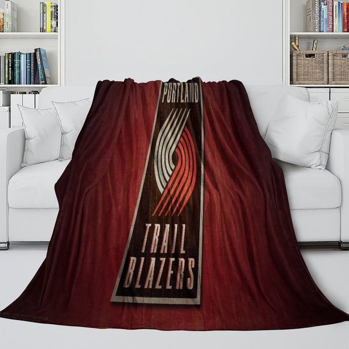 Portland Trail Blazers Blanket Flannel Fleece Throw Room Decoration