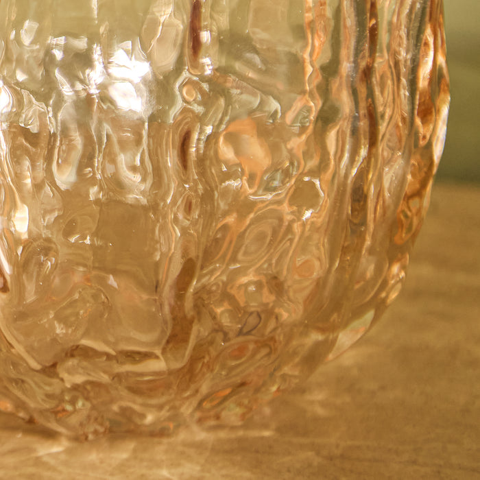 Radford 25cm Glass Vase - Clay - Laura James