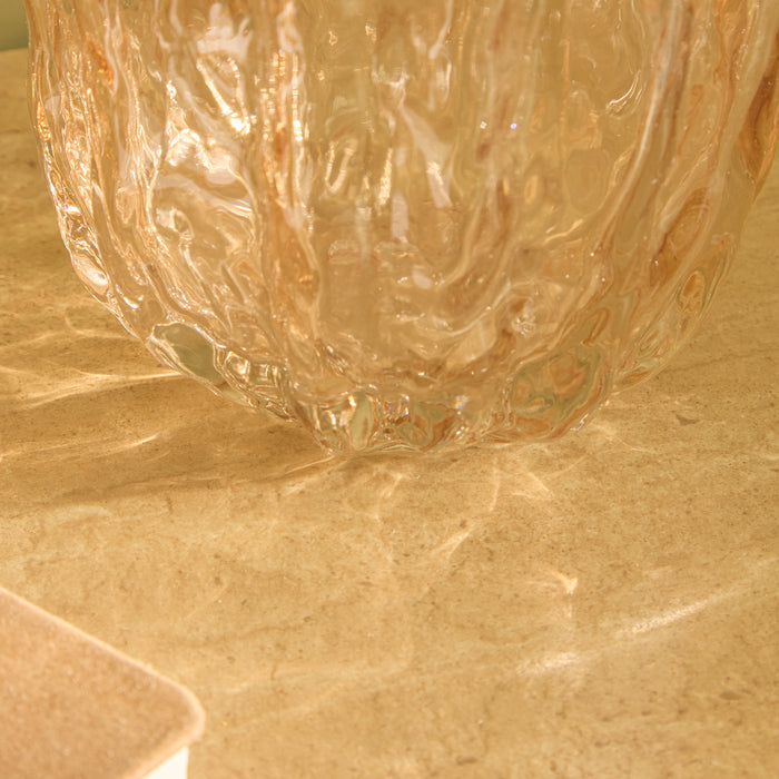 Radford 25cm Glass Vase - Clay - Laura James