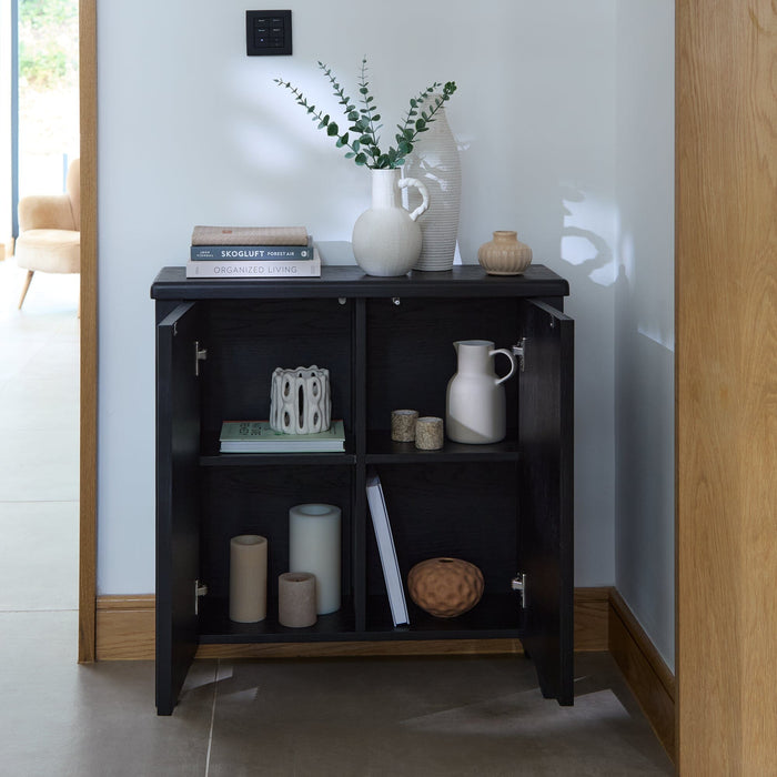 Raleigh 2 Door Small Sideboard - Black Oak - Laura James