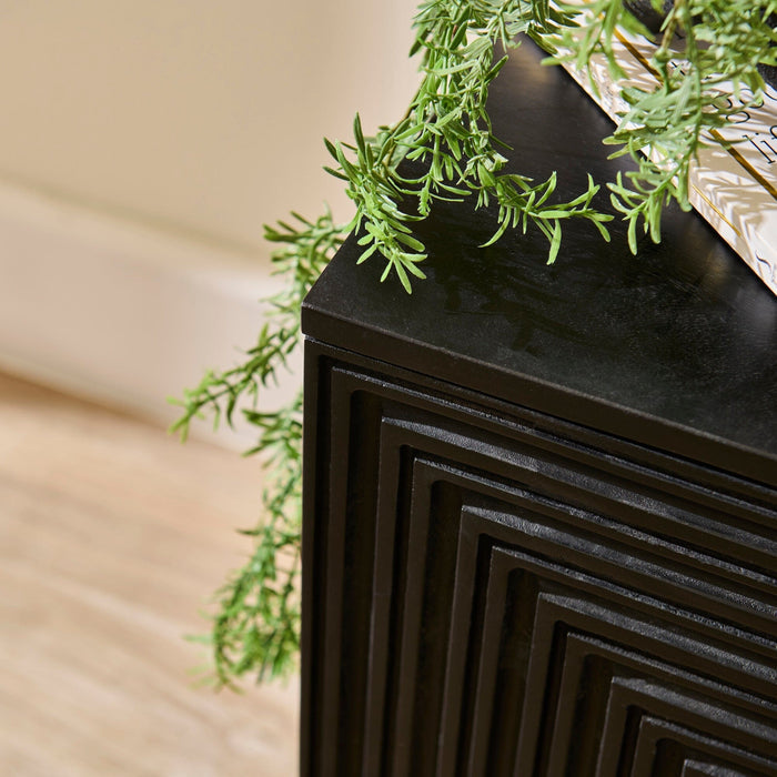 Rayna_45cm_1_Door_Left_Bedside_Table_Jet_Black - Laura James