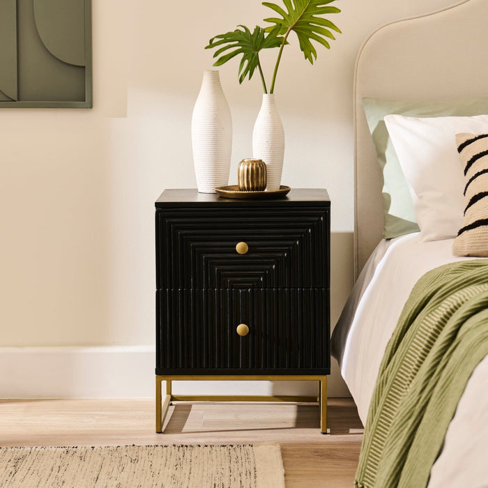 Rayna_45cm_2_Drawer_Bedside_Table_Jet_Black-4 - Laura James