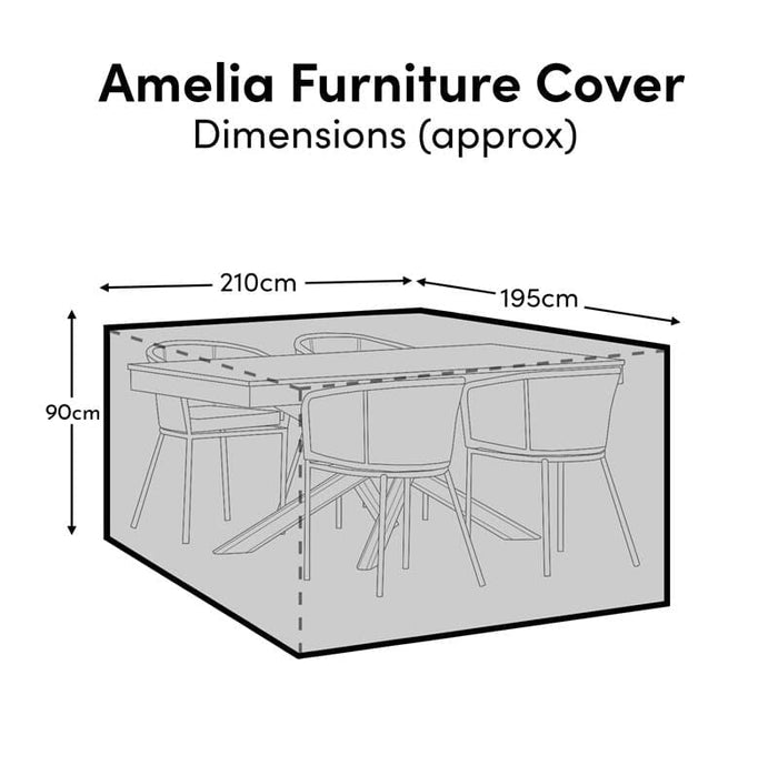 Amelia Hali 4 Seater Furniture Cover - Laura James