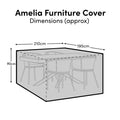Amelia Hali 4 Seater Furniture Cover - Laura James
