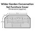 Wilder Garden Conversation Set Furniture Cover - Laura James