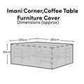 Outlet - Rectangular Rain Cover 265x205x85cm - Imani Corner Dining or Coffee Table - Laura James