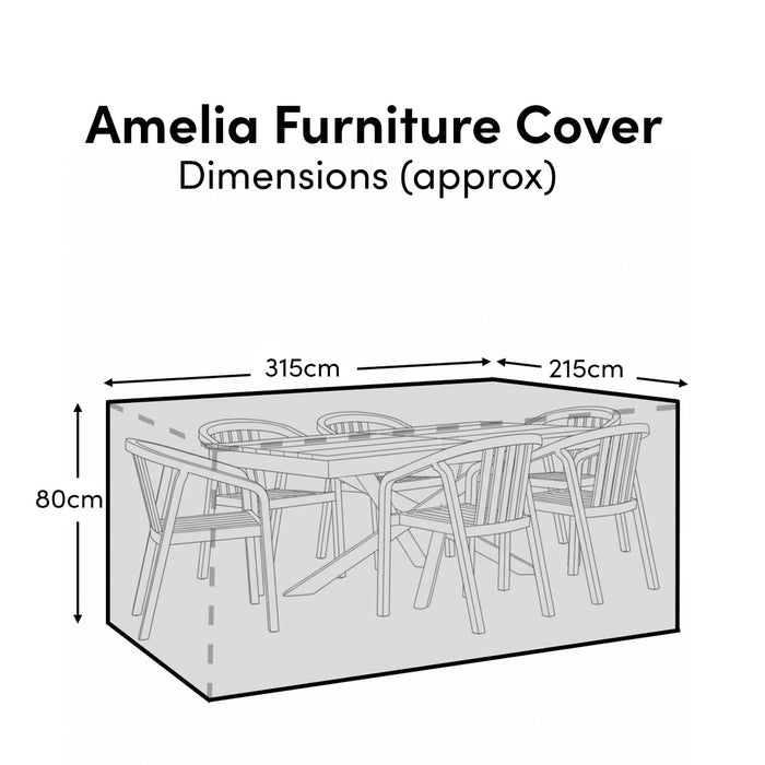 Amelia 6 Seater Shiro Rain Cover - Laura James