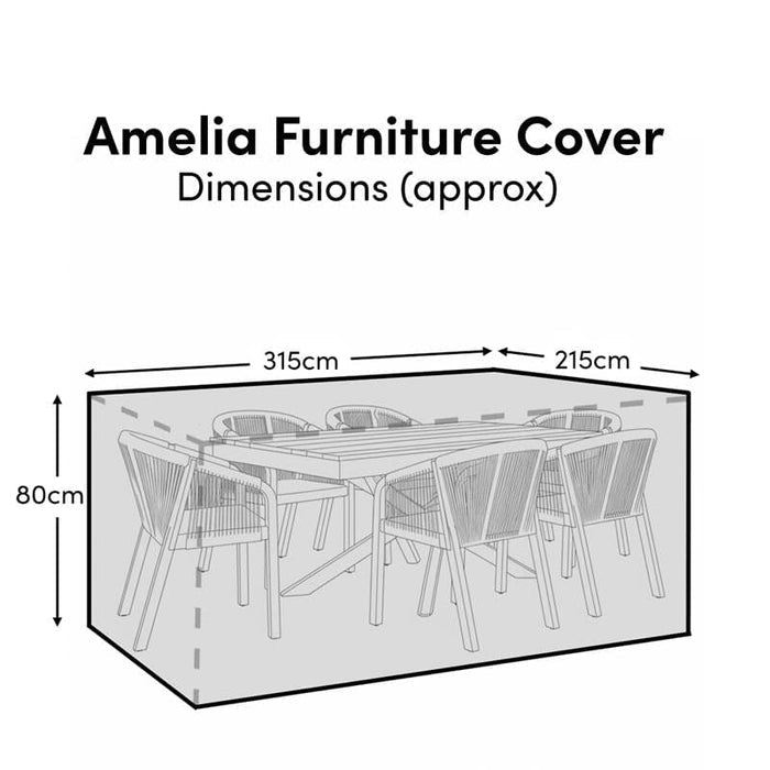 Amelia 6 Seater Nala Chairs Rain Cover - Laura James