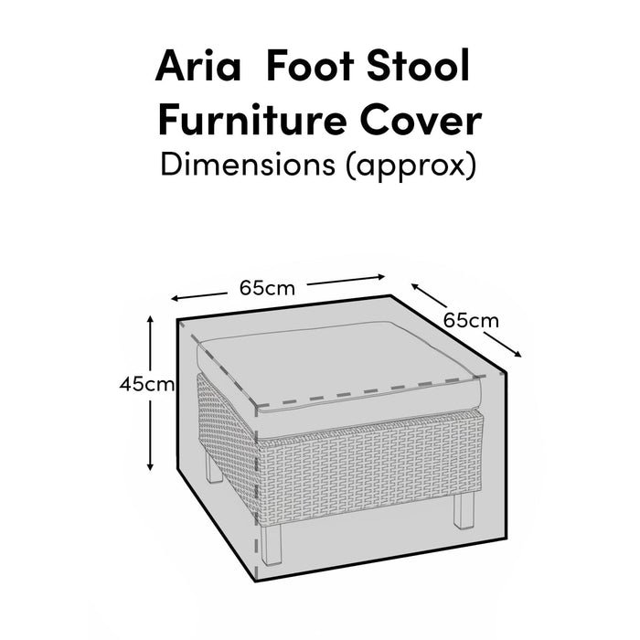 Aria Footstool Furniture Cover - Laura James